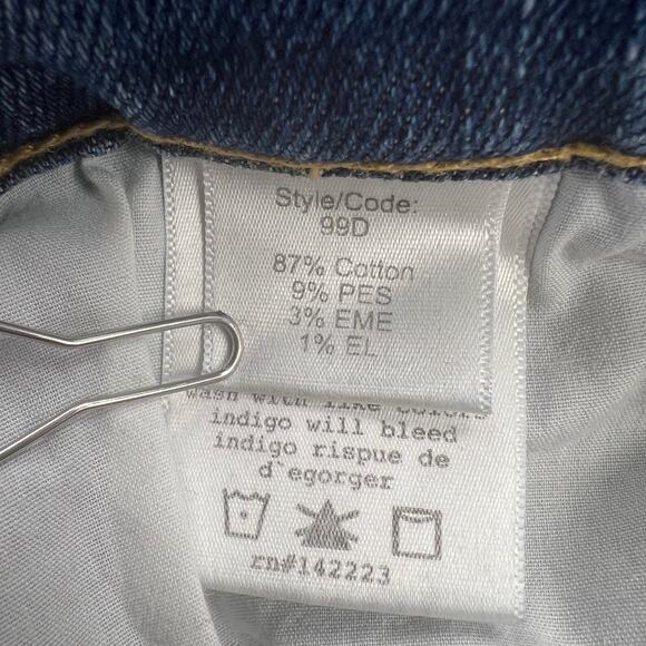 McGuire Ambrosio Embroidered Boho Mid-Rise Cropped Bootcut Raw Hem Jeans Size 27 - Picture 7 of 11